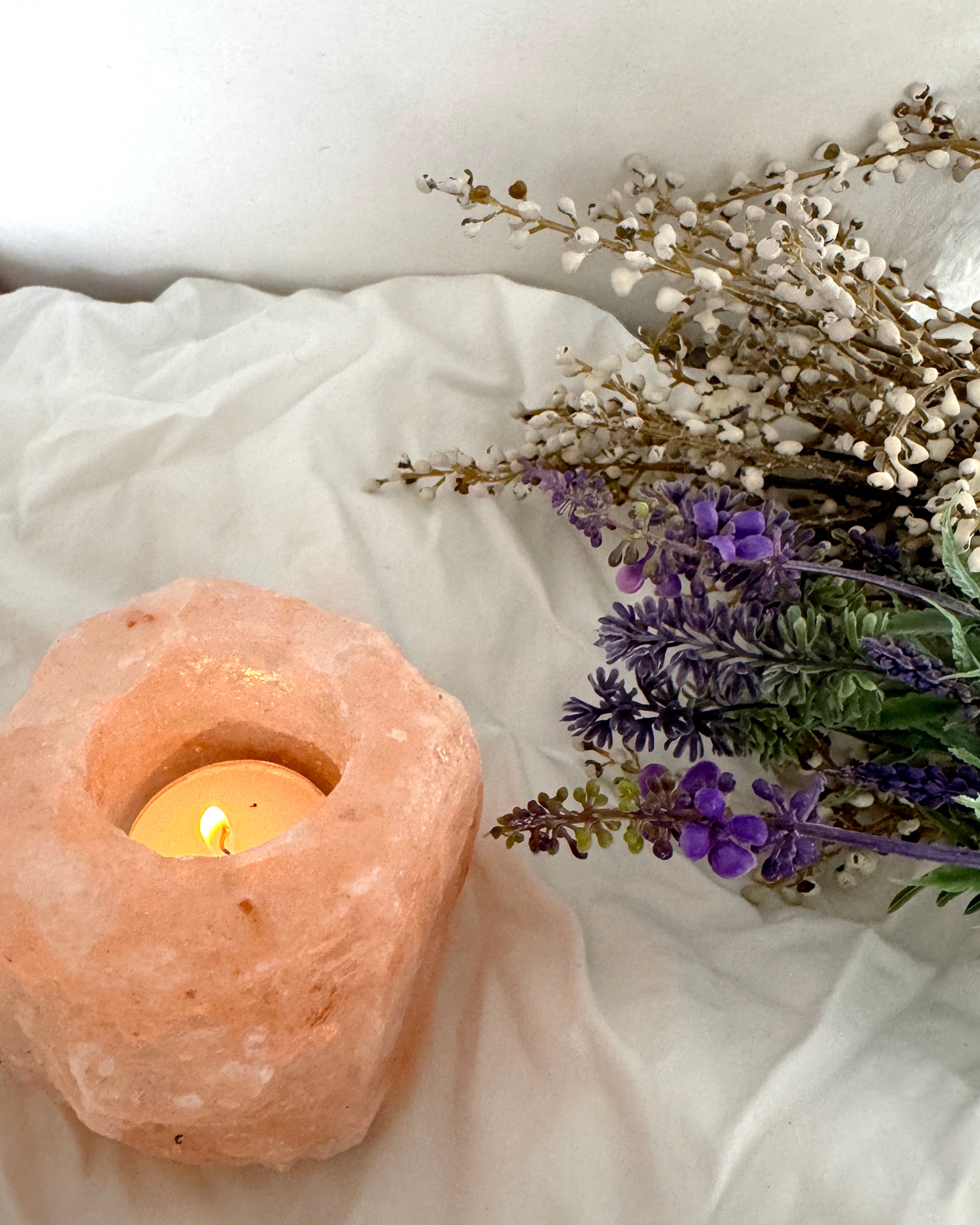 Himalayan Salt Candle Holder image 0