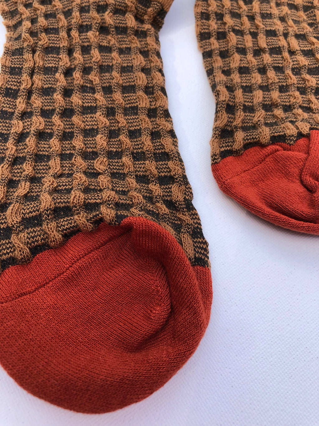 Gingham Waffle Socks image 2