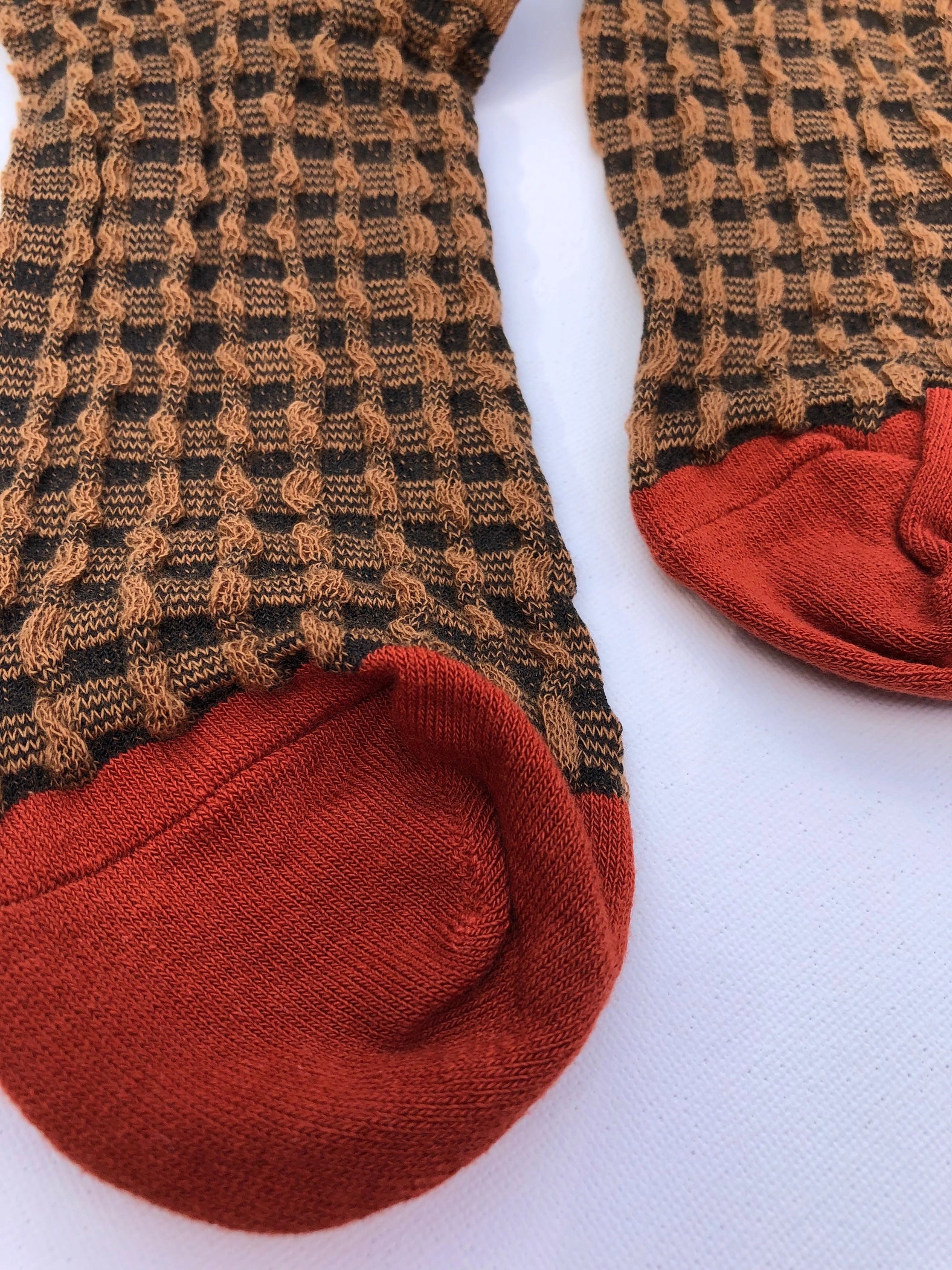 Gingham Waffle Socks image 2