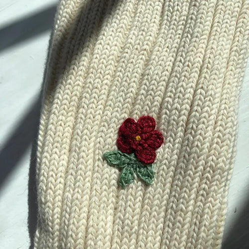 Crochet Mini Flower Socks image 1