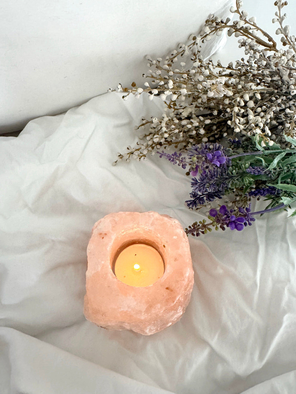 Himalayan Salt Candle Holder image 1